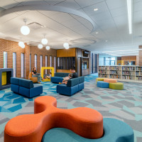 University City Library renovation by Bond Architects