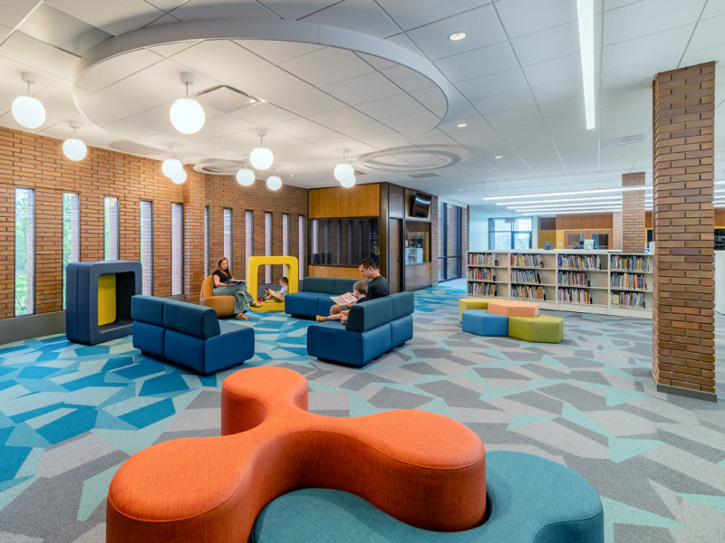 University City Library renovation by Bond Architects