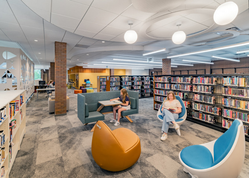 University City Library renovation by Bond Architects