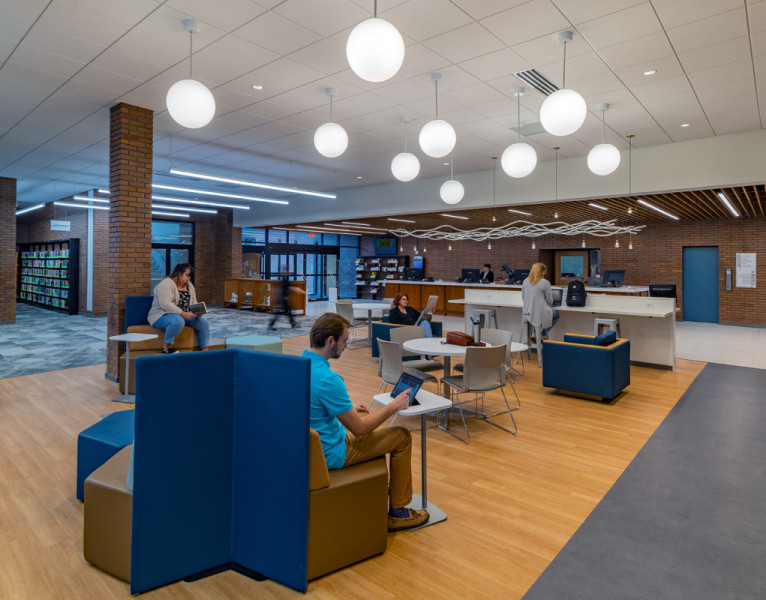 University City Library renovation by Bond Architects