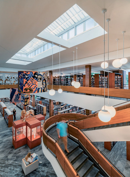 University City Library renovation by Bond Architects